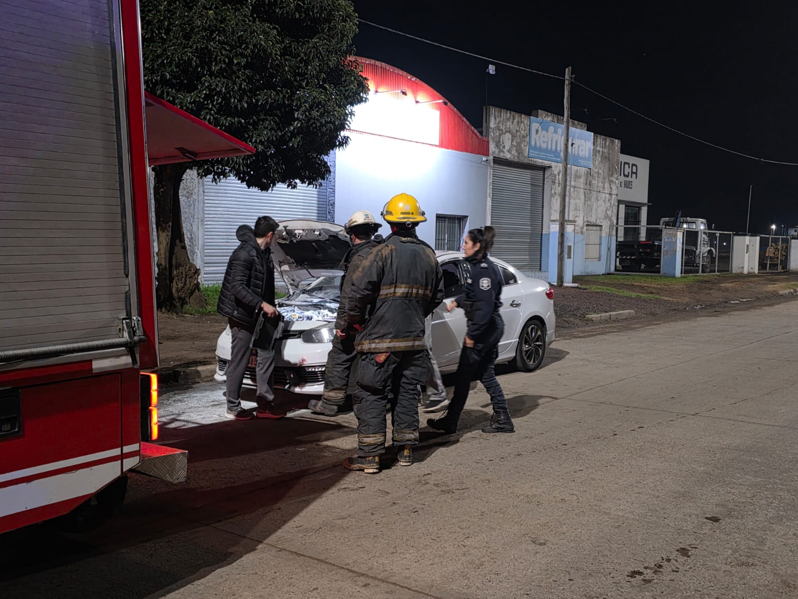 Artola: "Fuimos alertados por un incendio de un vehículo"
