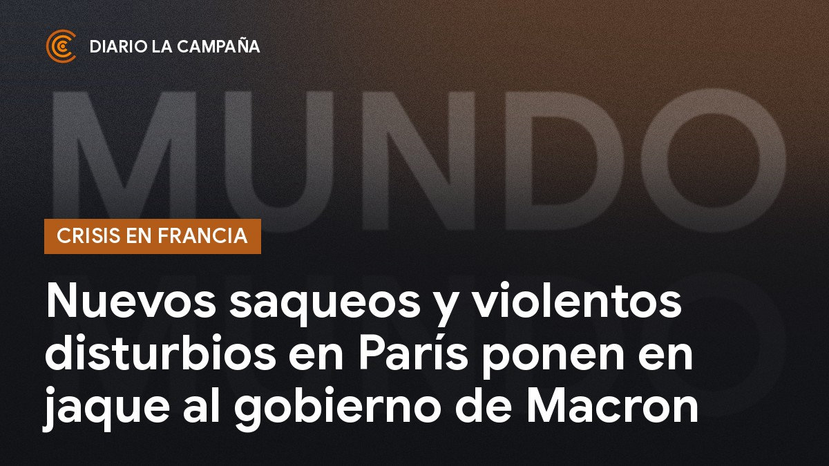 Francia: nuevos saqueos, 2000 detenidos y fuerte tensión en París contra el gobierno