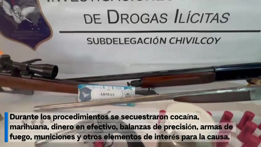 Golpe al narcotráfico en Chivilcoy