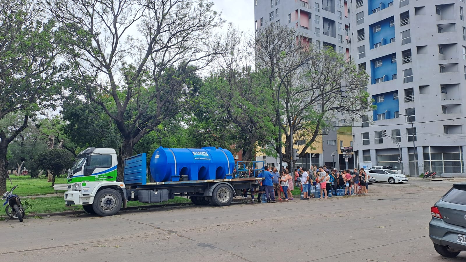EDEN repuso en 15 horas el 90% del servicio afectado por el temporal, ABSA estuvo proveyendo de agua