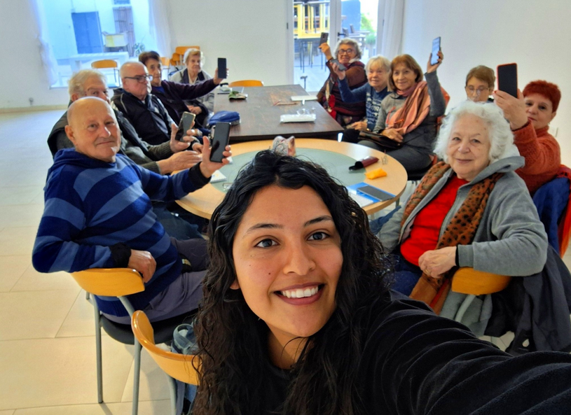 Celebración con una concurrencia superior a los 400 afiliados, personas que asisten a la colonia y a los centros de jubilados