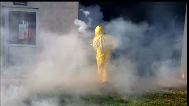 Acciones preventivas
Tareas de Sanitización en el Hospital Municipal de Chivilcoy