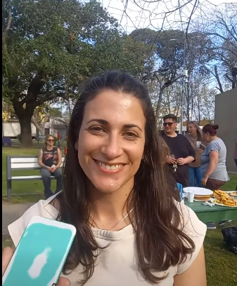 Constanza Alonso encabezó una jornada por el Día del Jubilado en la Plaza Varela