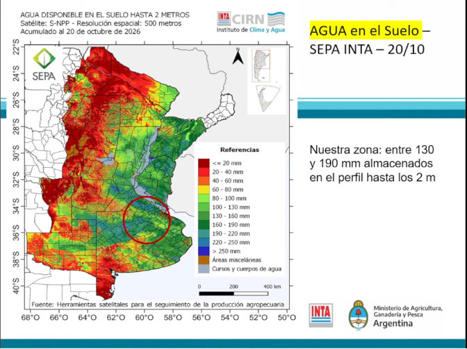 Panorama agroclimático: el balance de octubre y las perspectivas para los cultivos de la región
