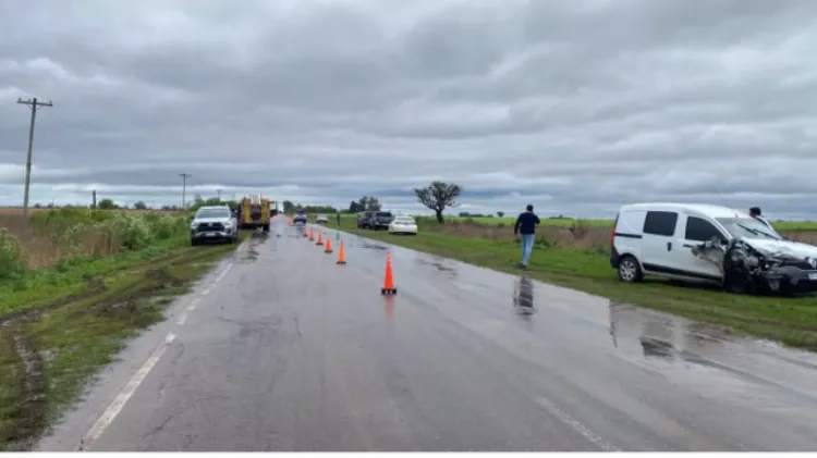 Ramallo: dos heridos tras un choque entre tres vehículos en la Ruta 51