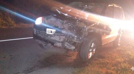 Dos accidentes en pocas horas sobre la Ruta 30: un hombre permanece en terapia intensiva y otra camioneta chocó contra una vaca