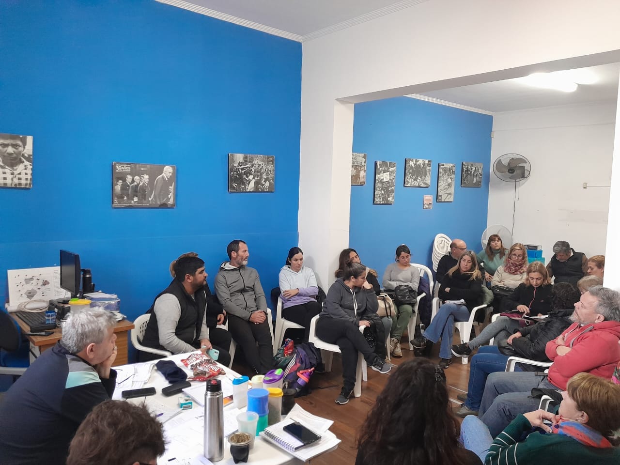 “En la faz educativa principalmente se plantearon las distintas inquietudes y problemáticas existentes, por eso bajó la dirigencia provincial de Suteba para dialogar al respecto"
