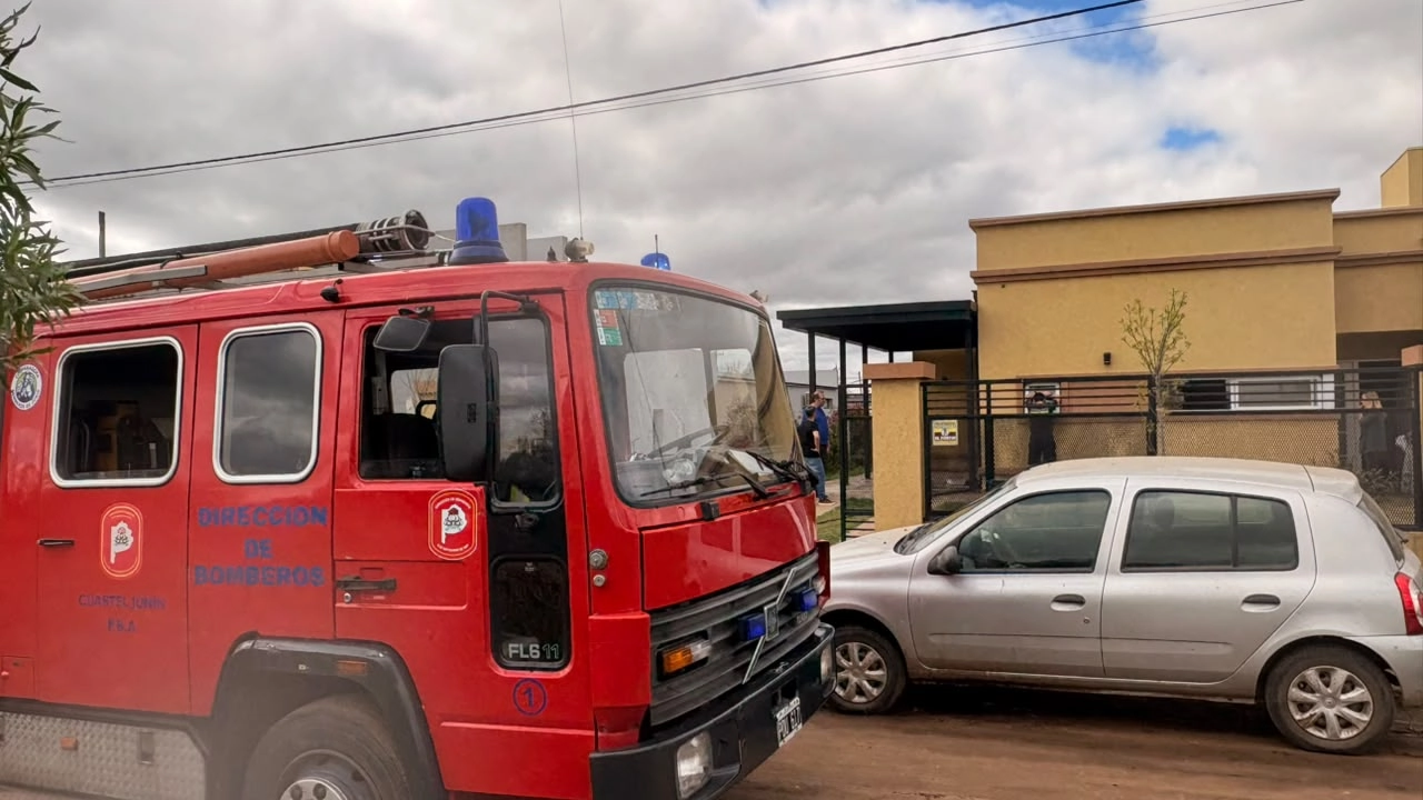 Chacabuco: bomberos sofocaron un principio de incendio en una vivienda