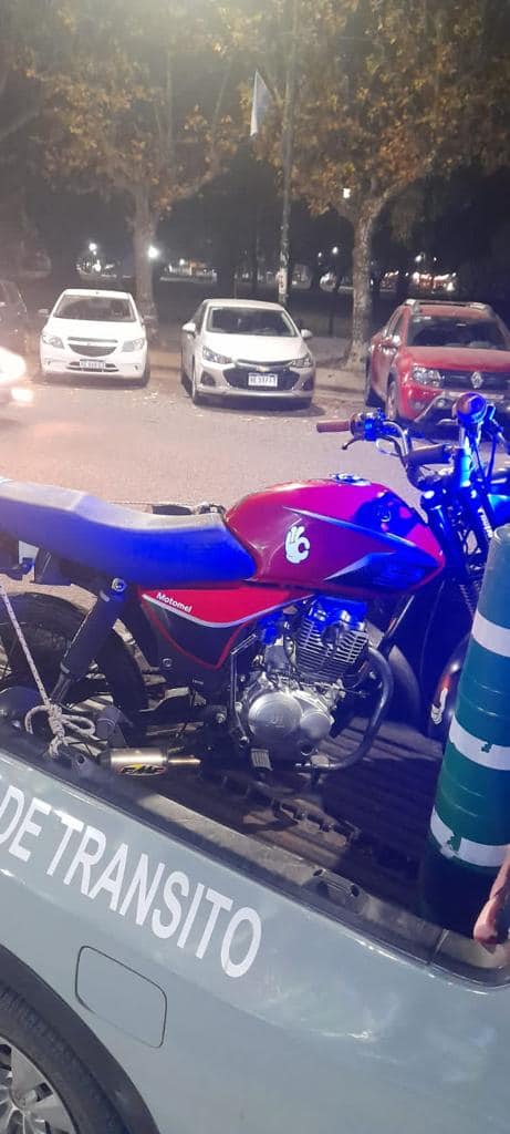 Secuestraron  64 motocicletas, por faltas como circular con escape libre y sin casco protector