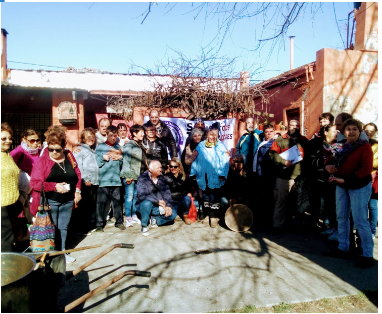 En el territorio 
Encuentro mensual del Sindicato de Trabajadores Pasivos con los vecinos jubilados
