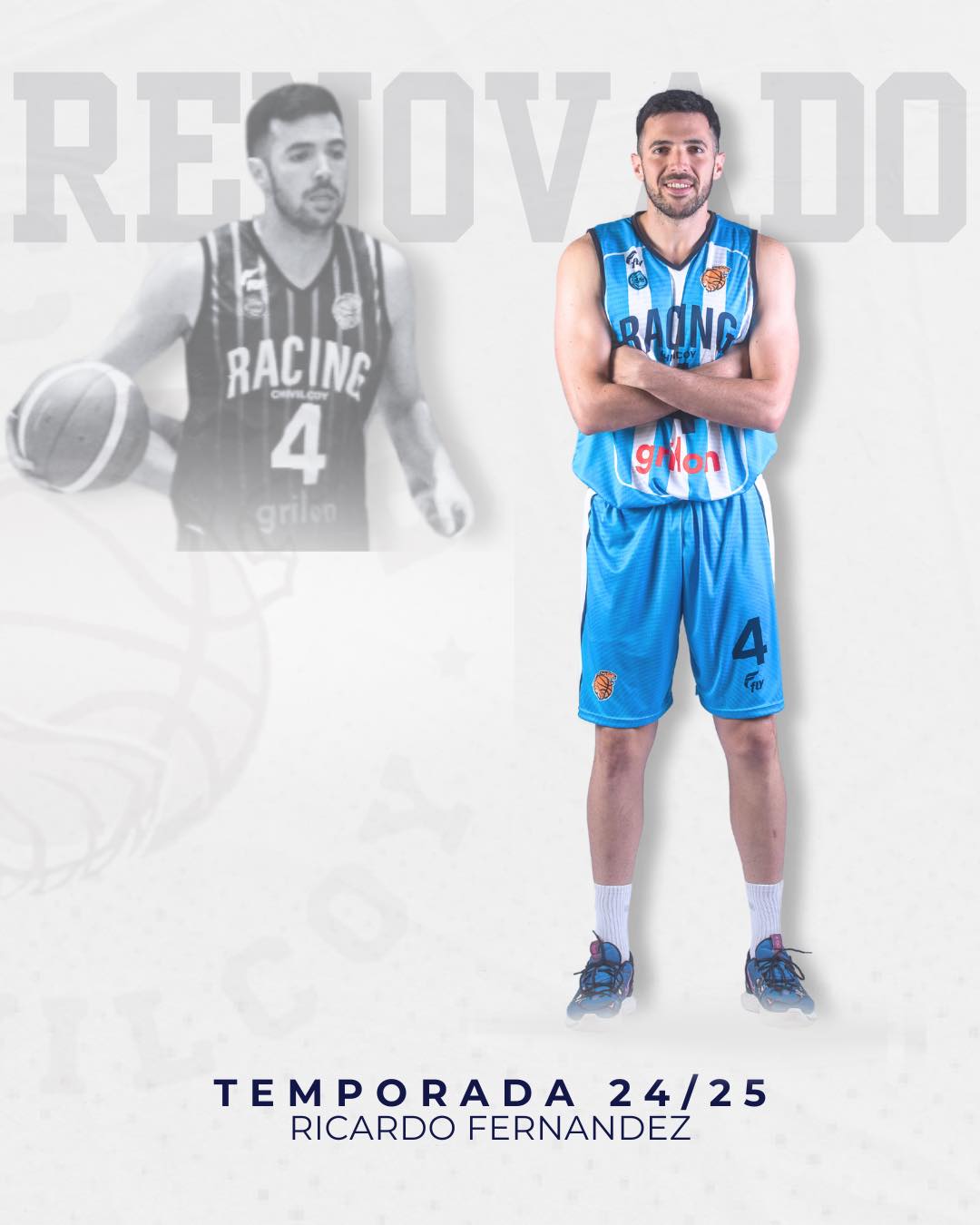 Básquet: Ricky Fernández confirmado en Racing para la Liga Argentina