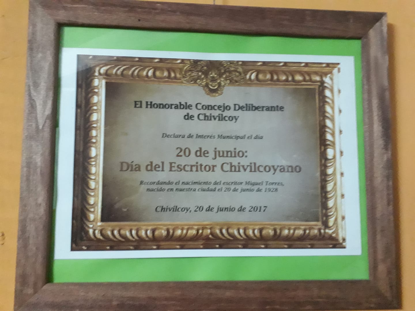 SADE Chivilcoy
Sábado 20 de junio DÍA DEL ESCRITOR CHIVILCOYANO