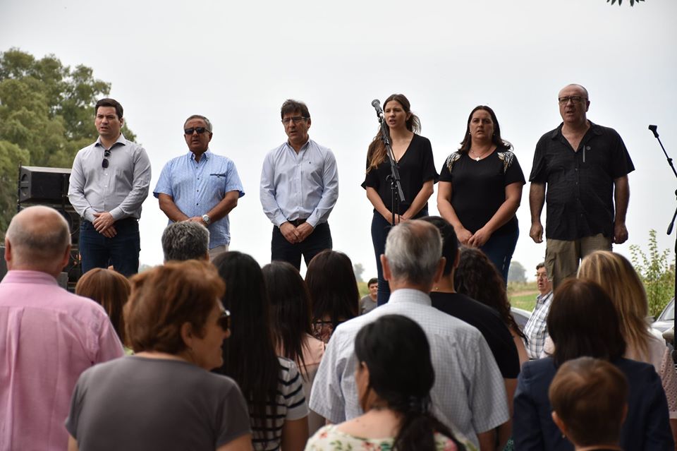 Celebración 
Acto protocolar por el 113º aniversario de Palemón Huergo