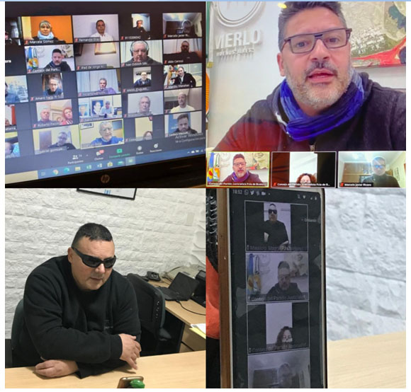 PJ
El Dr. Mauricio Maggi, participó de una video conferencia con autoridades del consejo del Partido