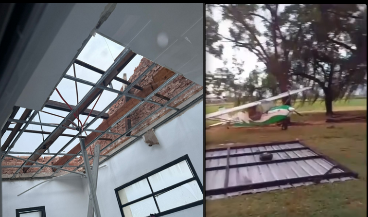 El Centro Universitario y el Aero Club otra vez castigados por un temporal