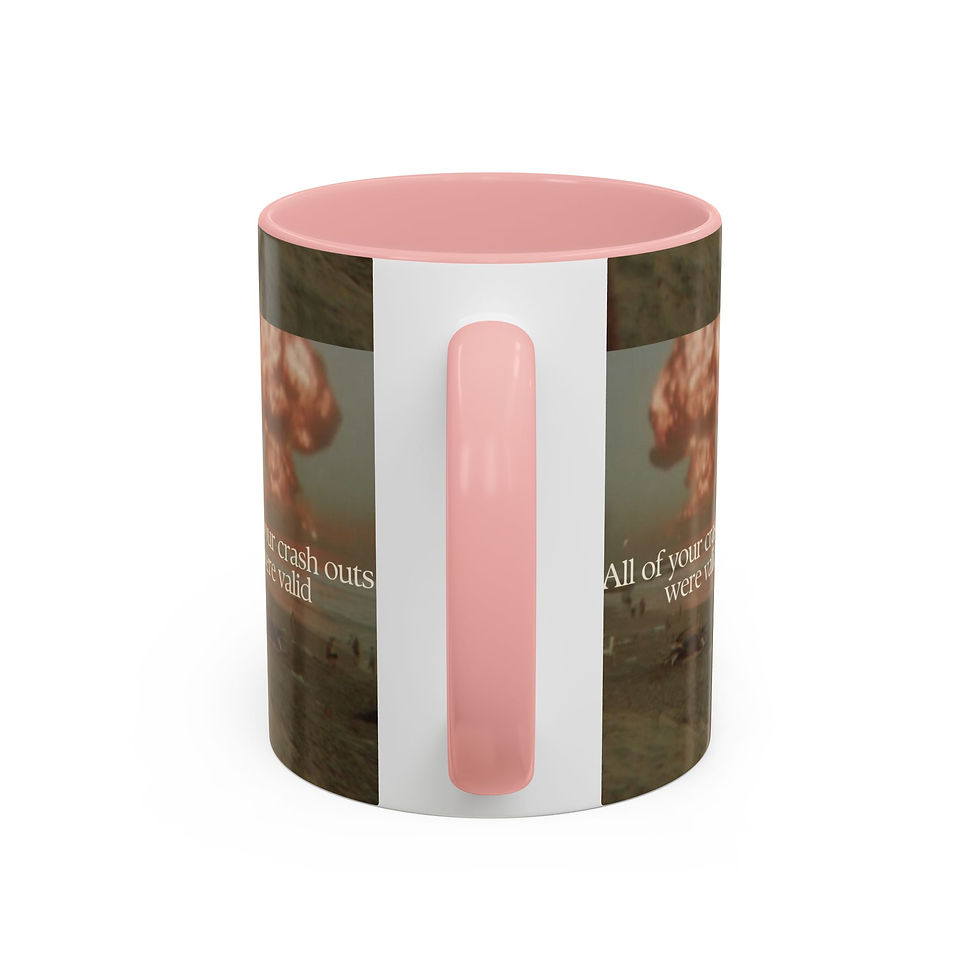 Thumbnail: Crash Out Quote Mug | Accent Coffee Mug