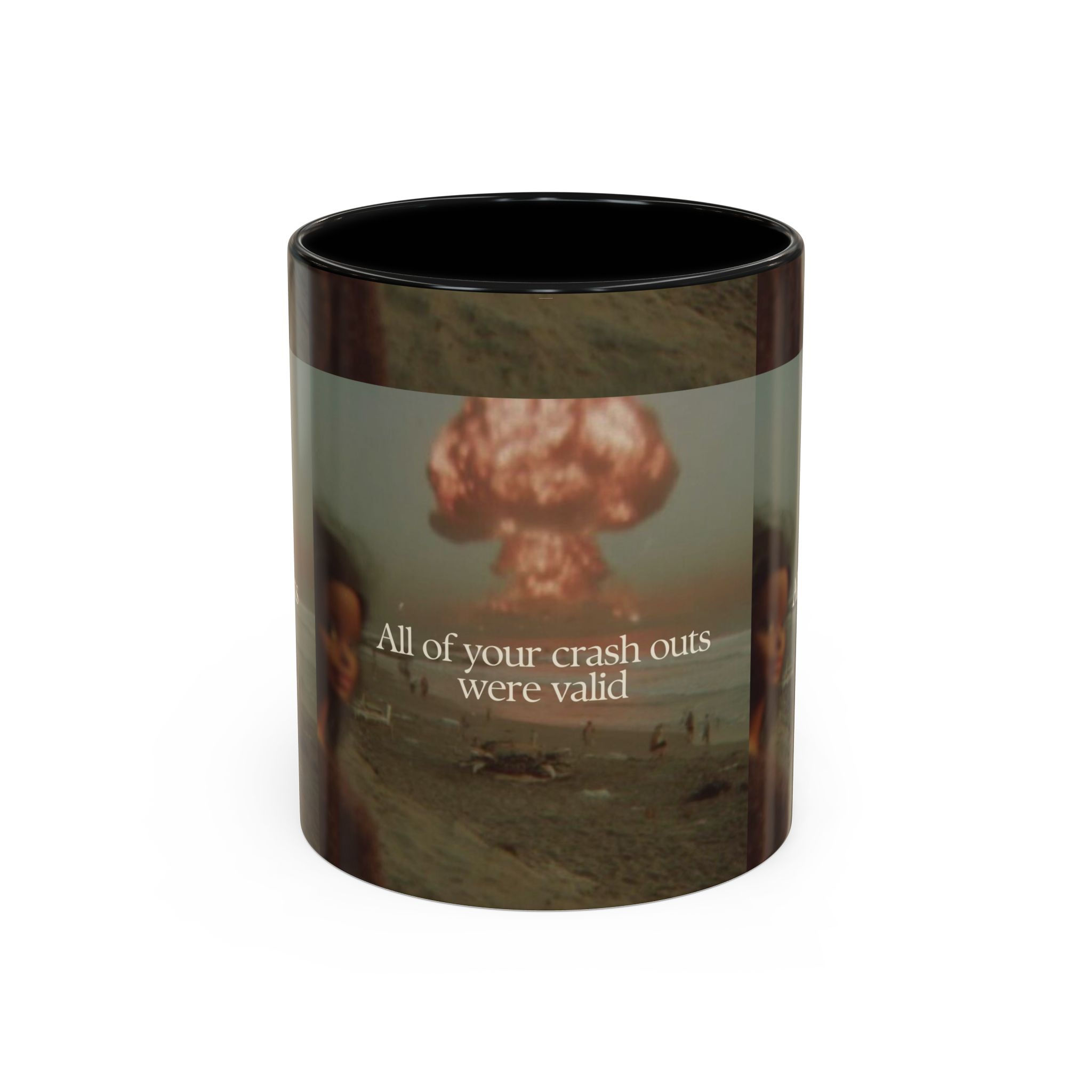 Crash Out Quote Mug | Accent Coffee Mug