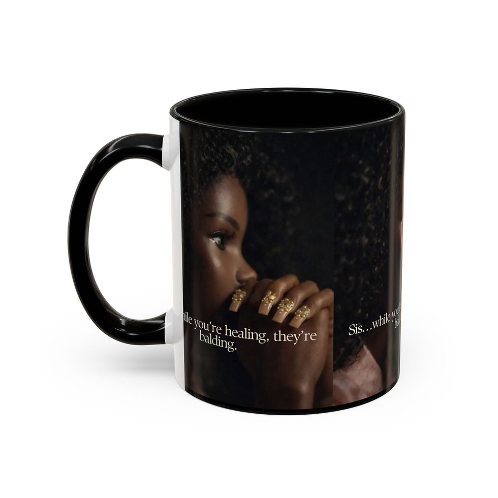 Thumbnail: Copy of Wide Back  Figure with Coffee Mug Accent Mug | 11oz or 15oz