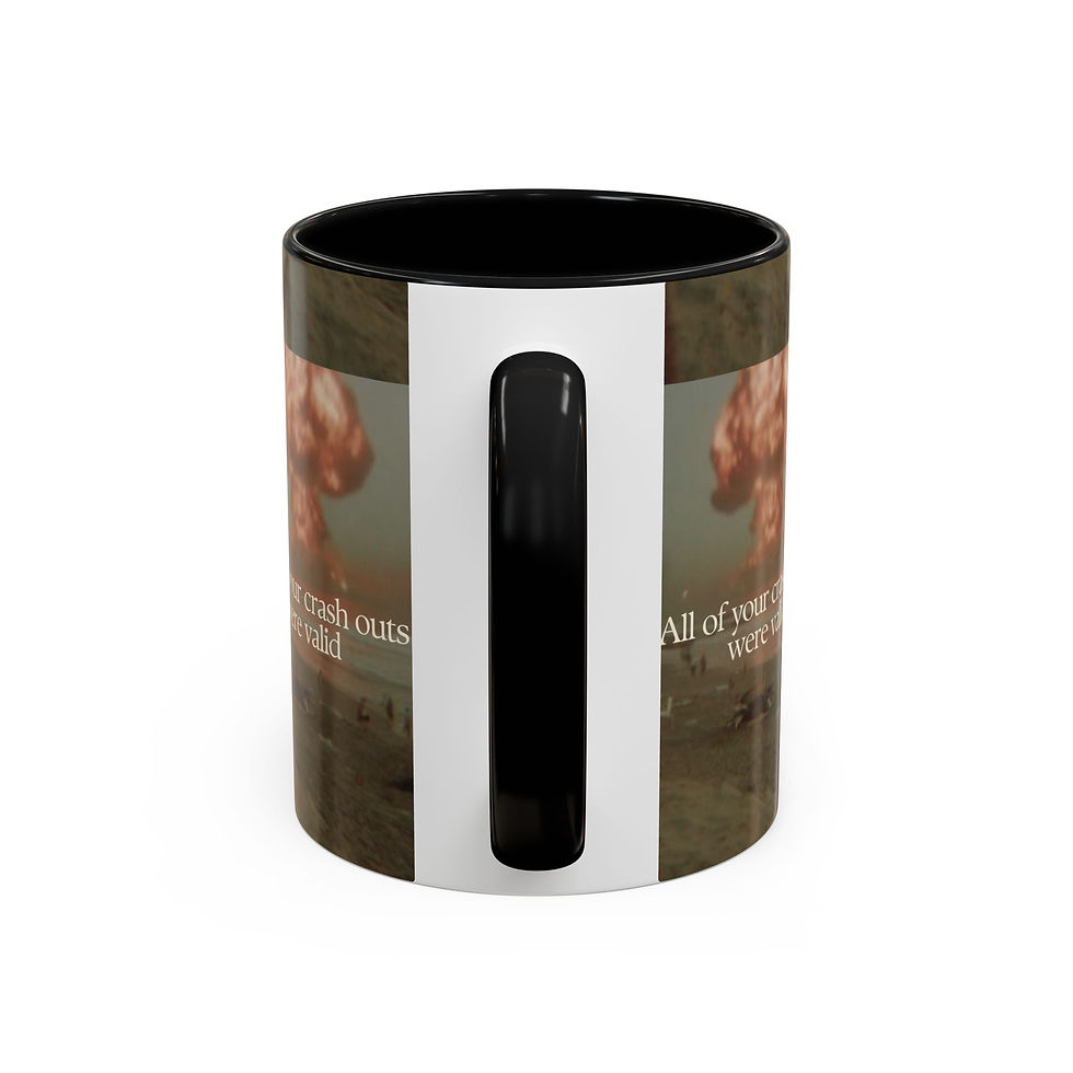 Thumbnail: Crash Out Quote Mug | Accent Coffee Mug