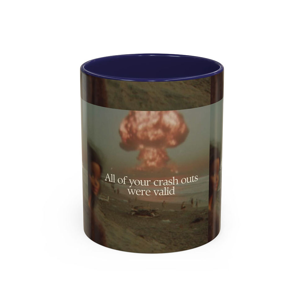 Thumbnail: Crash Out Quote Mug | Accent Coffee Mug