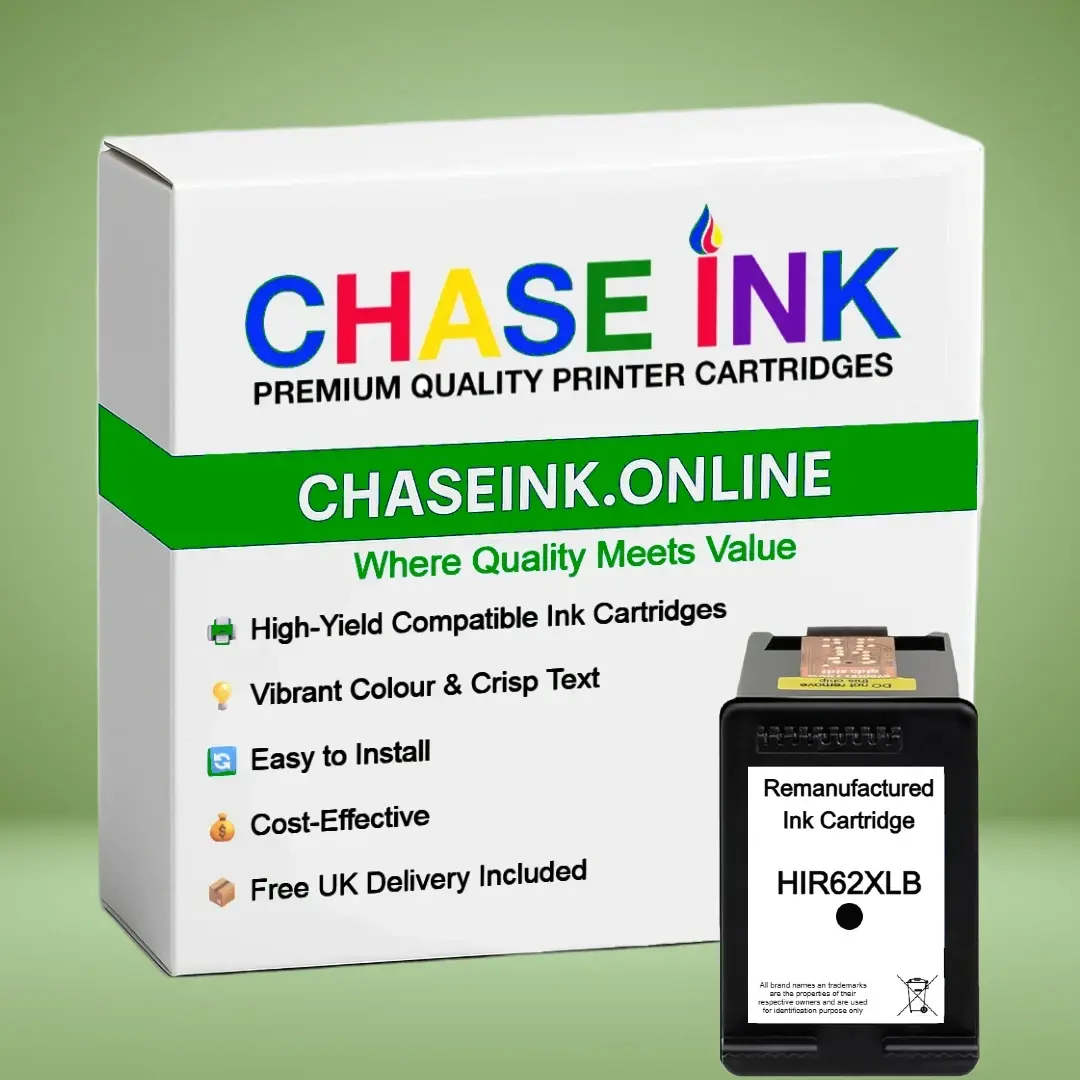 62XL Remanufactured HP Black Ink Cartridges
