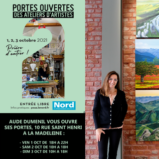PORTES OUVERTES CHEZ AUDE DUMENIL, ARTISTE PEINTRE