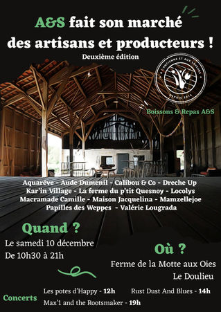 Marché des artisans et créateurs samedi 10 décembre 2022
