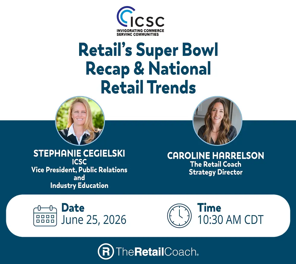 ICSC Las Vegas 2026: Know Before You Go
This webinar will be led by Aaron Farmer and Caroline Harrelson, two seasoned ICSC attendees who have navigated the event for years. They’ll be joined by Morgan Wortham from ICSC’s public sector team to offer insider advice and answer your questions.
Webinar To Occur Tuesday, April 15, 11:30 AM ET