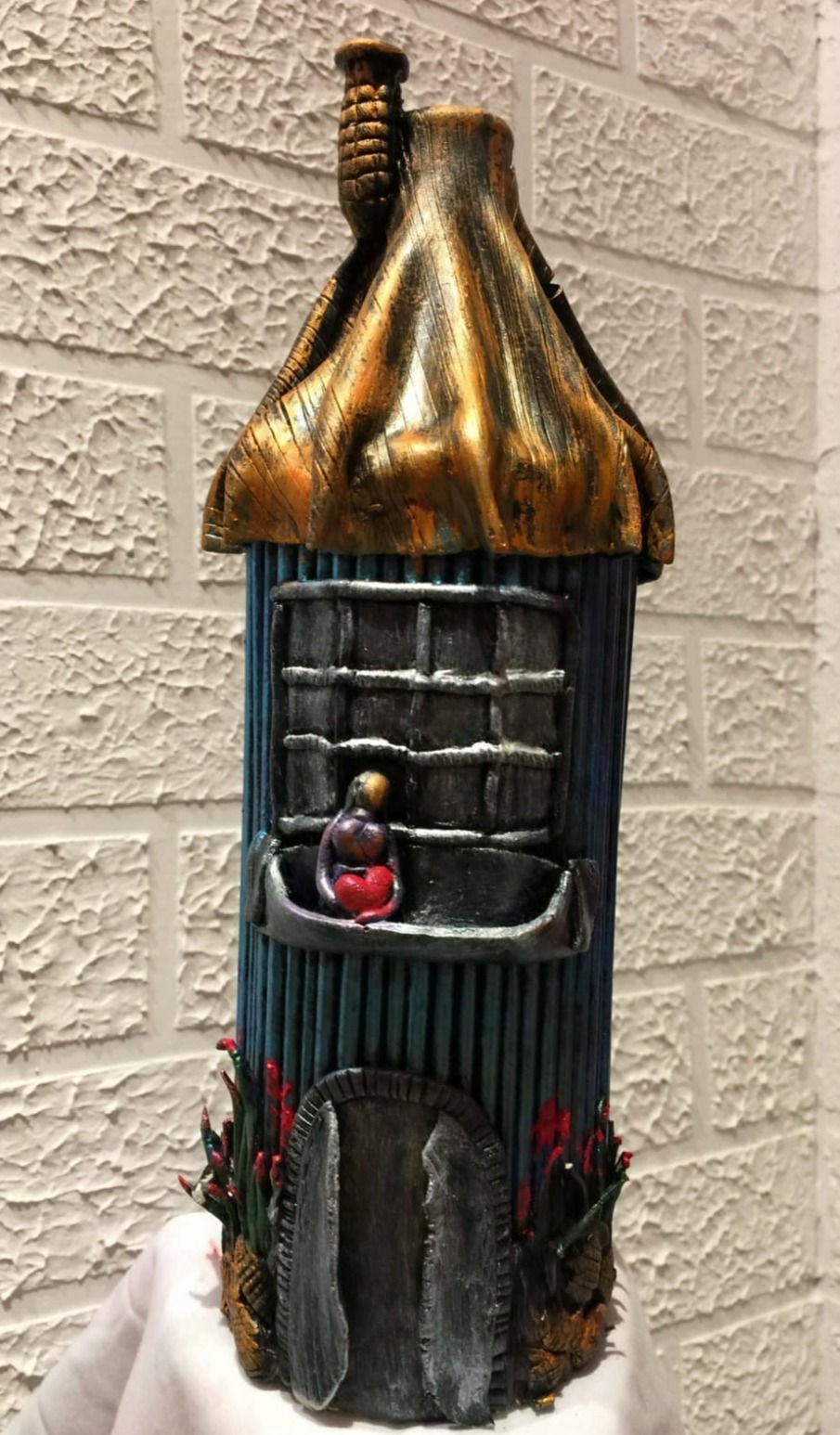Beautiful House- Decor bottle