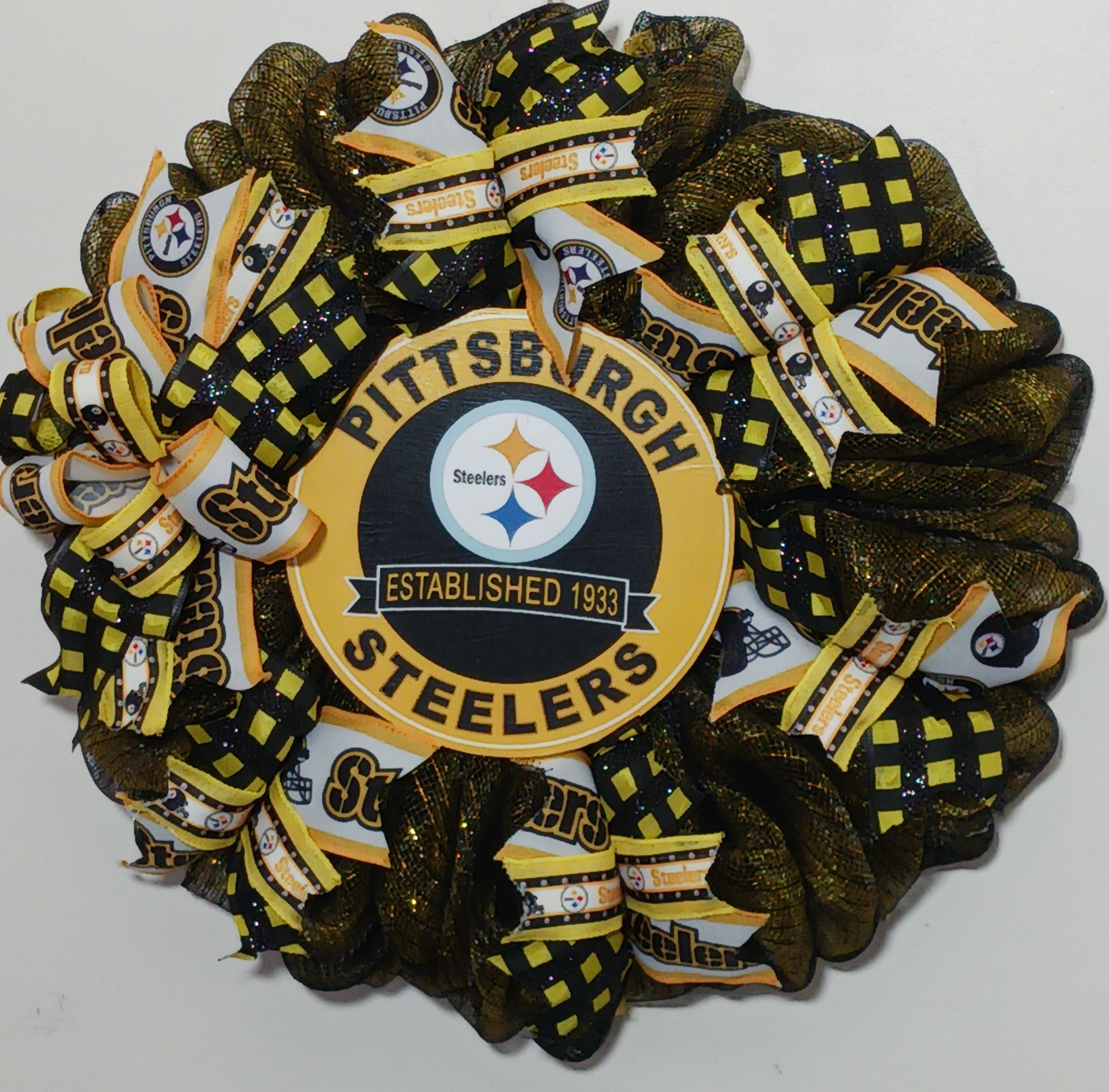 Pittsburgh Steelers Established 1933 Black & Gold Wreath