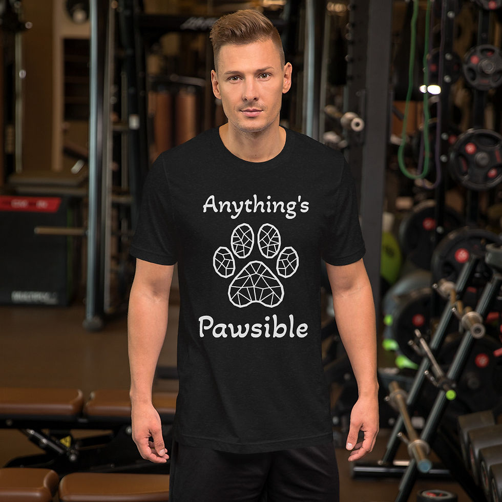 Thumbnail: Anything's Pawsible Short-Sleeve Unisex T-Shirt
