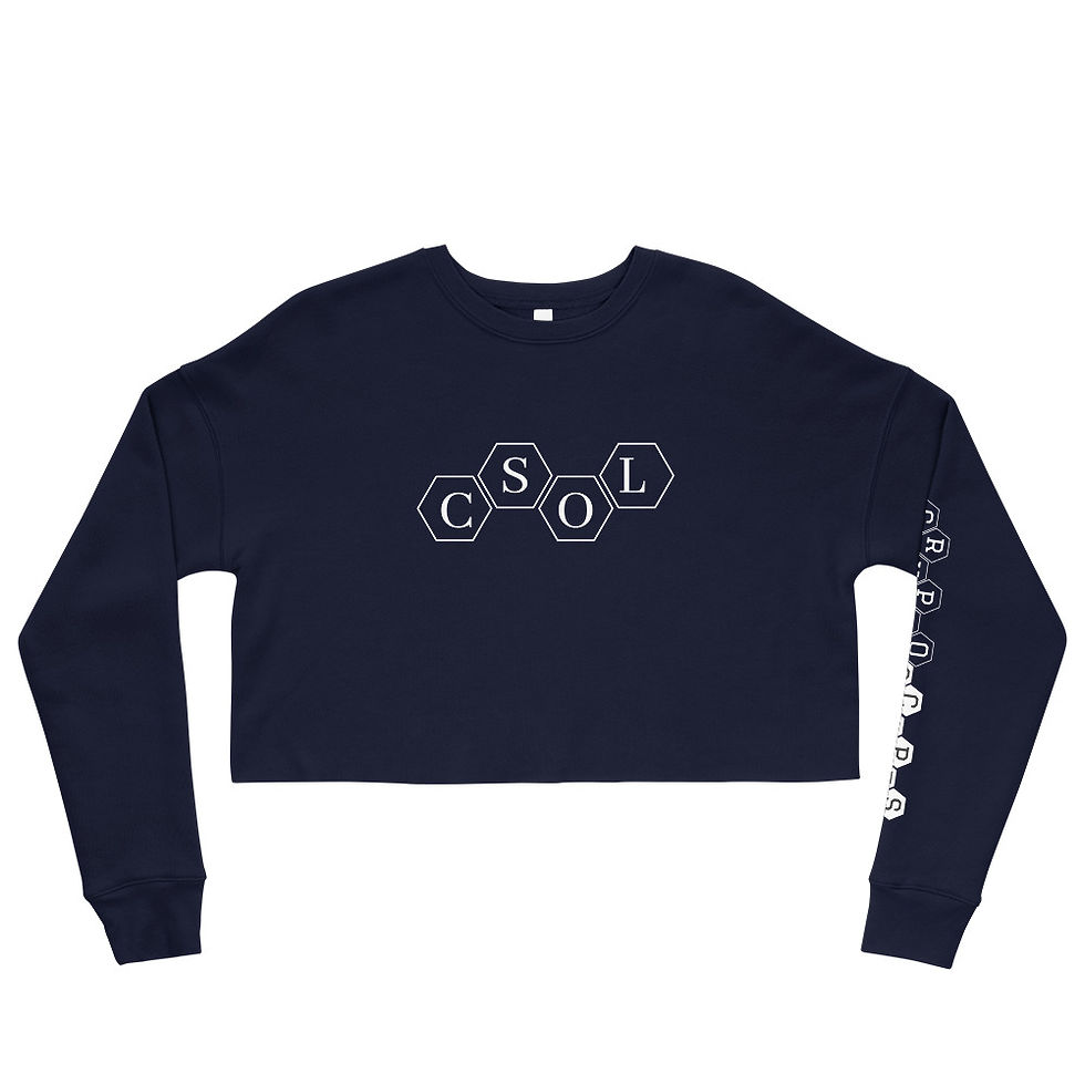 Thumbnail: CSOL Crop Sweatshirt w/ Left sleeve text