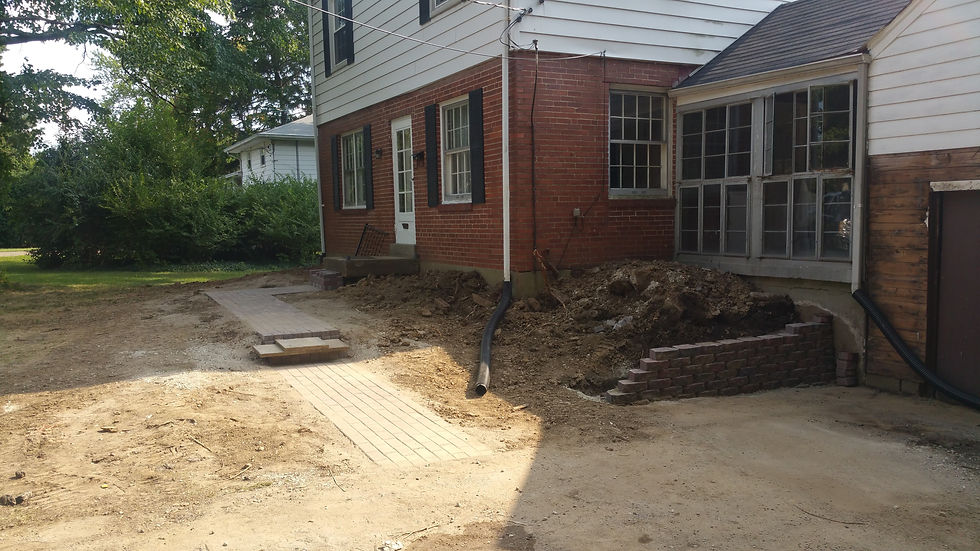 Paver walk way