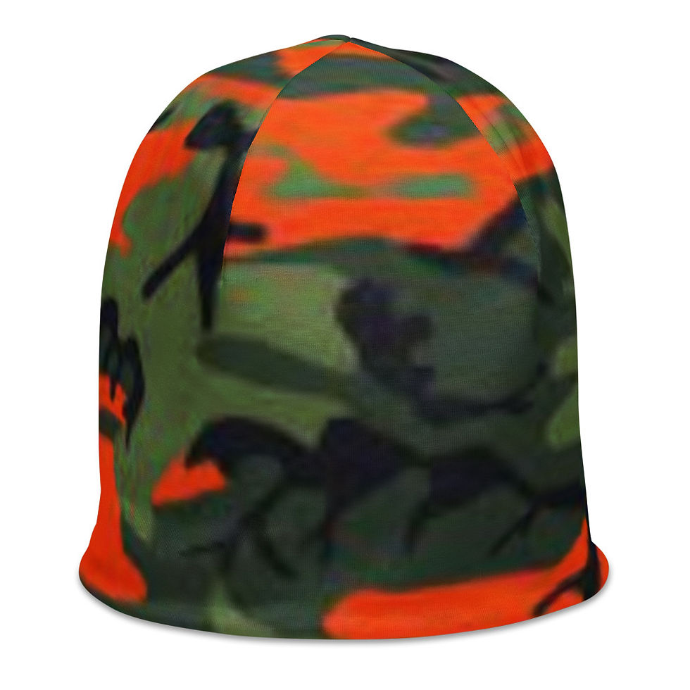 Thumbnail: Orange camo Beanie
