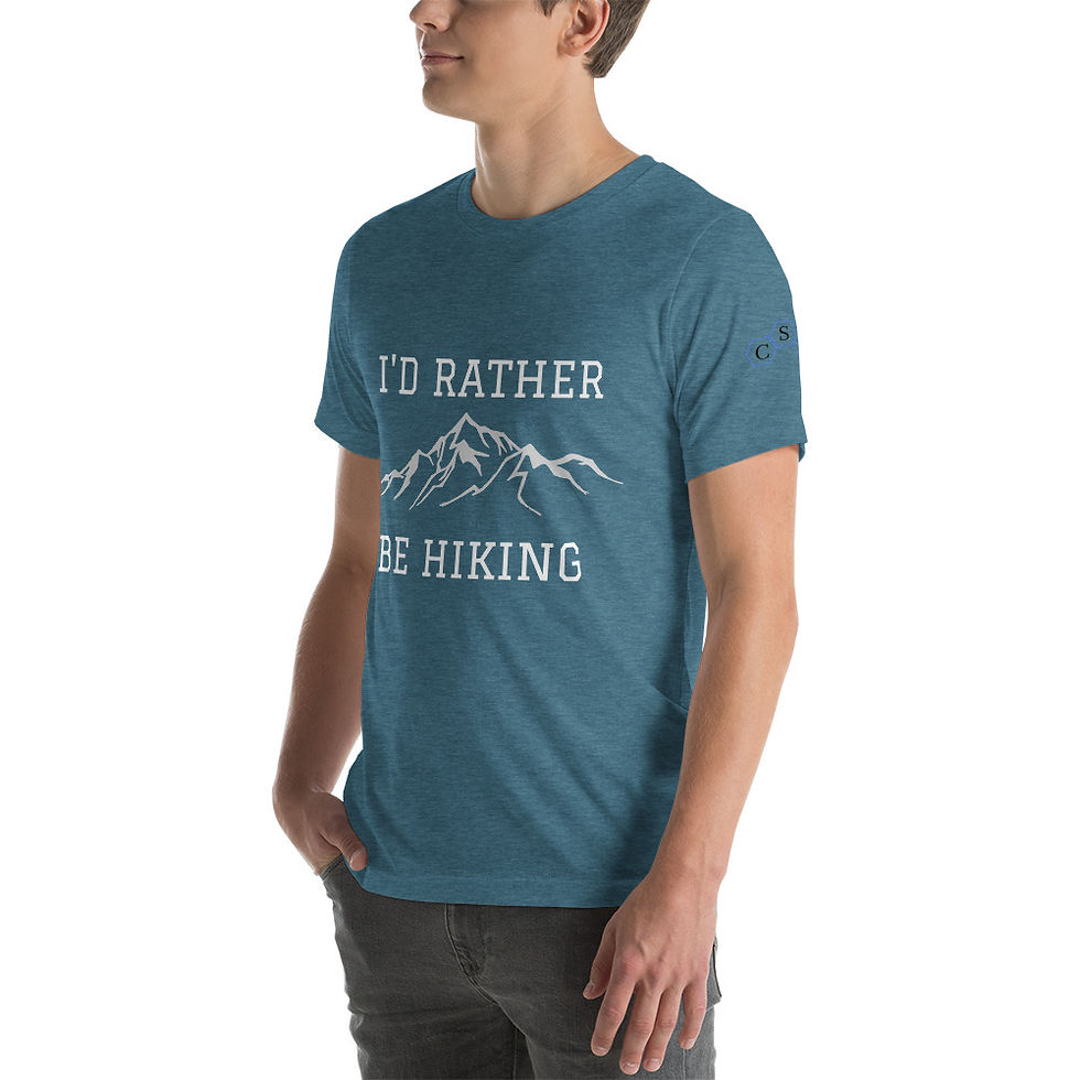 Thumbnail: I'd Rather Be Hiking Short-Sleeve Unisex T-Shirt