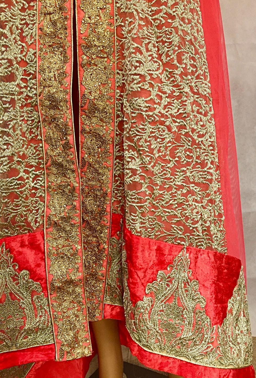 Thumbnail: Party wear Kurta set - Peach