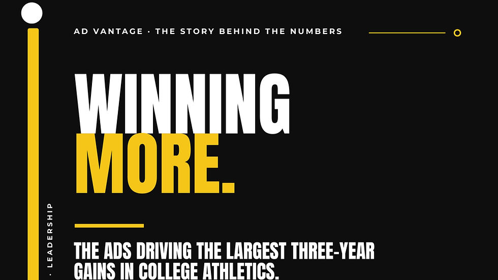 The ADs driving the largest three-year gains in college athletics.