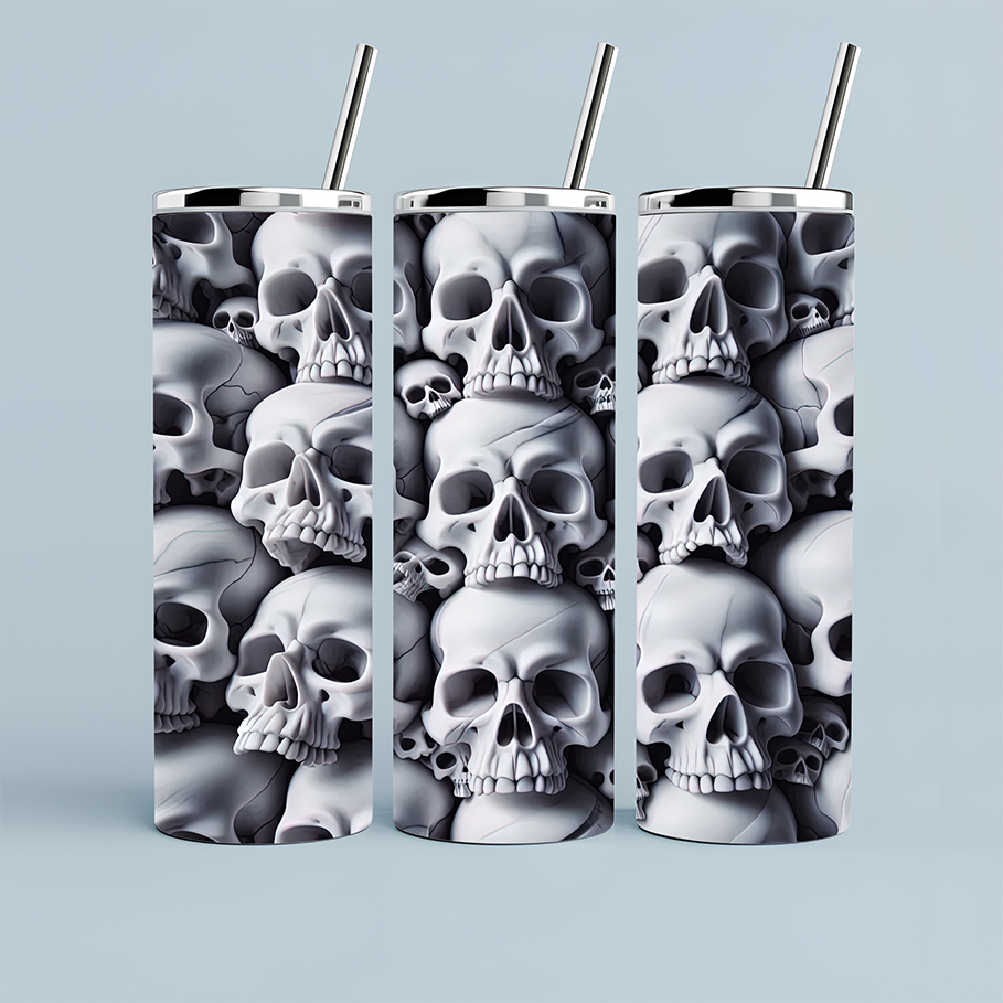 Skulls 20oz Skinny Tumbler
