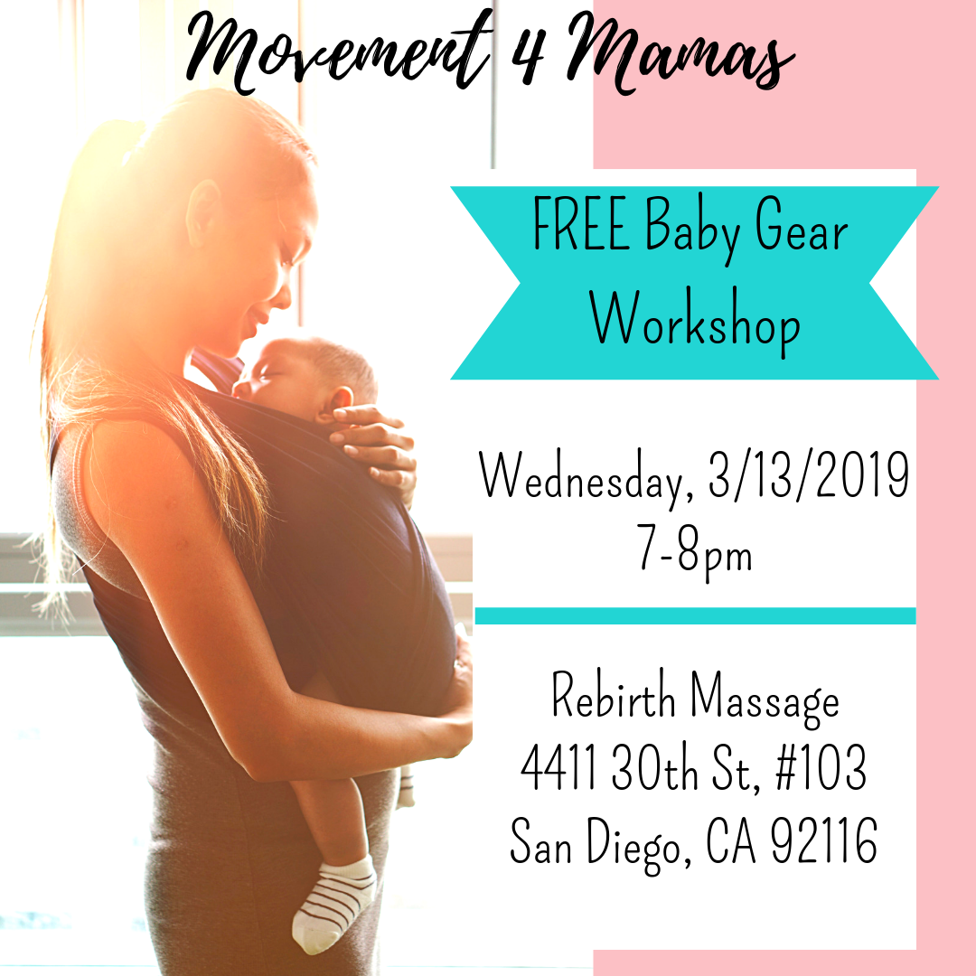 FREE Baby Gear Workshop