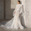 Thumbnail: Luxury High Collar Lace Mermaid Wedding Gown with Pleated Details