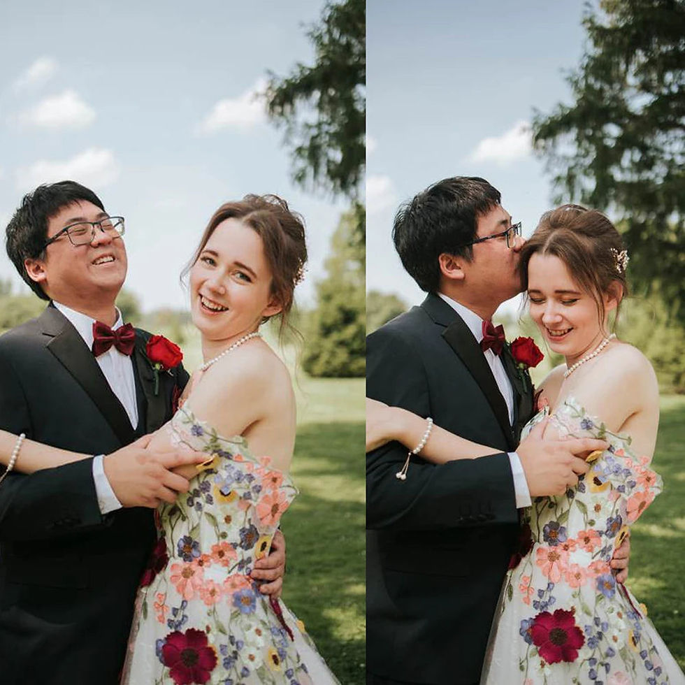 Thumbnail: Boho Floral Embroidered Wedding Dress – Off-Shoulder, Backless, Sweetheart Nec