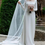 Thumbnail: Soft Satin Long Sleeve Modest Wedding Dress with Square Neck and Elegant A-Line 