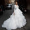 Thumbnail: Satin Ball Gown Wedding Dress with Deep V-Neck and Ruffles – Elegant Backless 