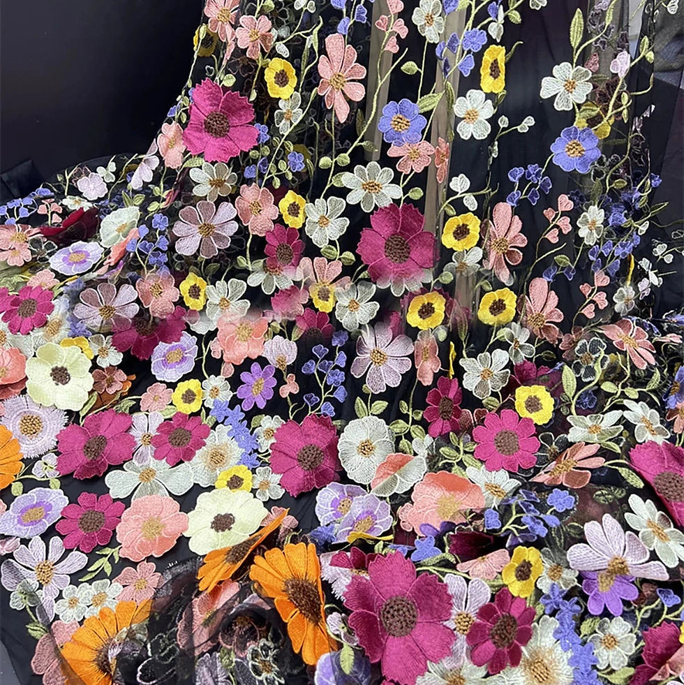 Thumbnail: Boho Floral Embroidered Wedding Dress – Off-Shoulder, Backless, Sweetheart Nec