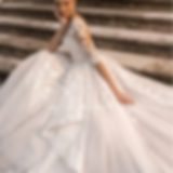 Thumbnail: Elegant V-Neck A-Line Lace Wedding Dress – Half Sleeves, Sexy Button Back, Cha