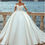 Thumbnail: Luxury Satin Princess Wedding Dress – Sweetheart Neckline, Lace-Up Back, Custo