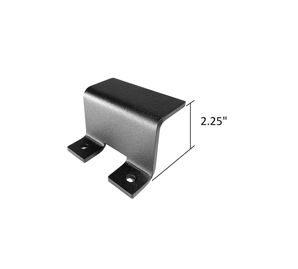 Thumbnail: EXR Z226 xBar Brkt NO Feet, FITS Rails 1.75" to 2.5", (2) per pkg, Part B only
