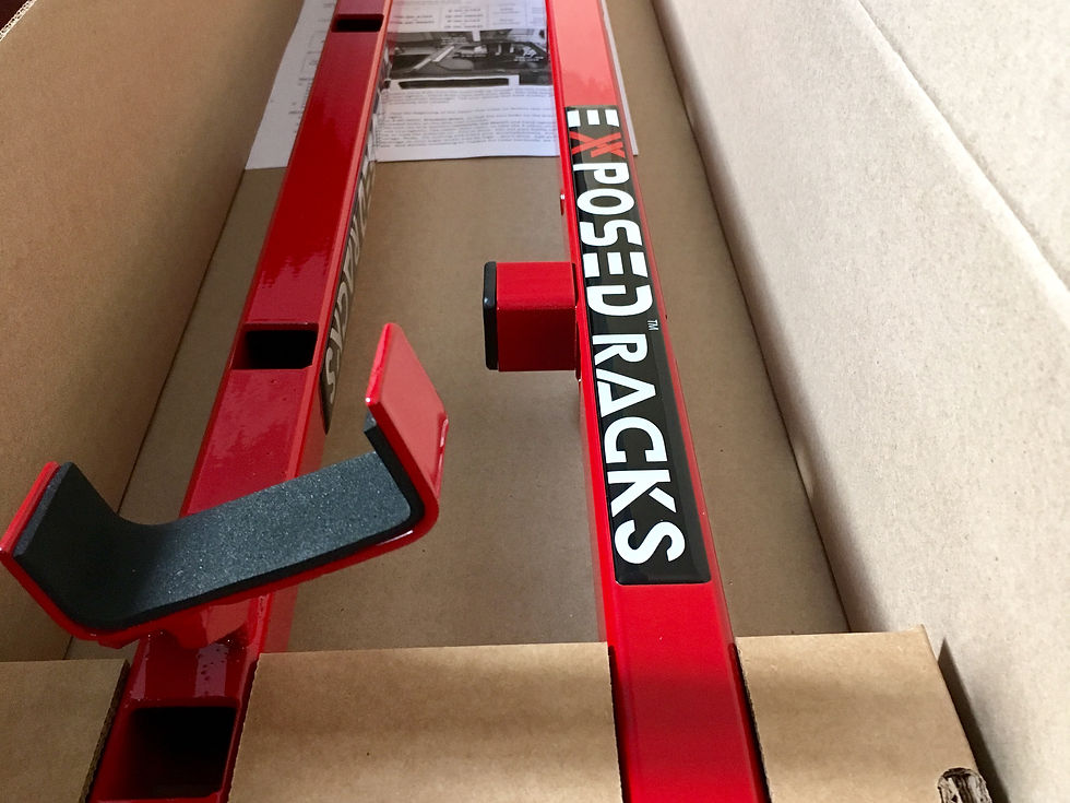 Thumbnail: 9704 RED CLICK-IN Roof Racks Jeep Wrangler JKU (4dr) Soft Top