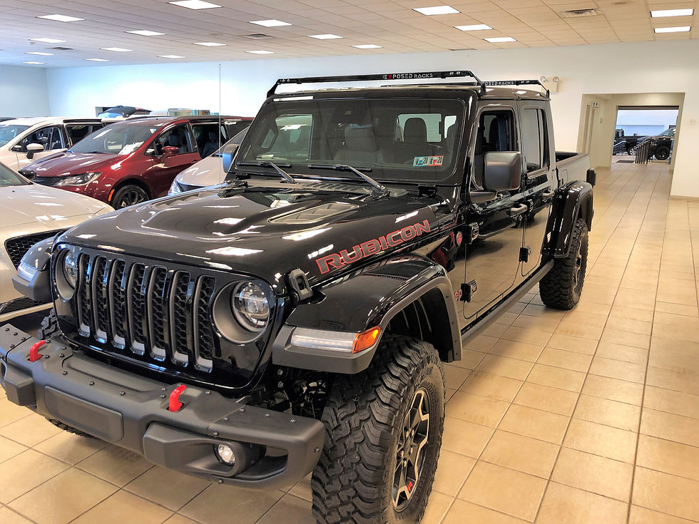 Thumbnail: 9755 BLACK NO DRILL CLICK-IN Roof Racks Jeep JL/JLU/JT (2-4dr) Hard Top
