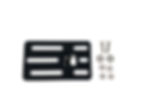 Thumbnail: EXR B12 Universal Click-In Bracket, 2.6"x4.5", 1/4" bolt holes - SITS PARALLEL